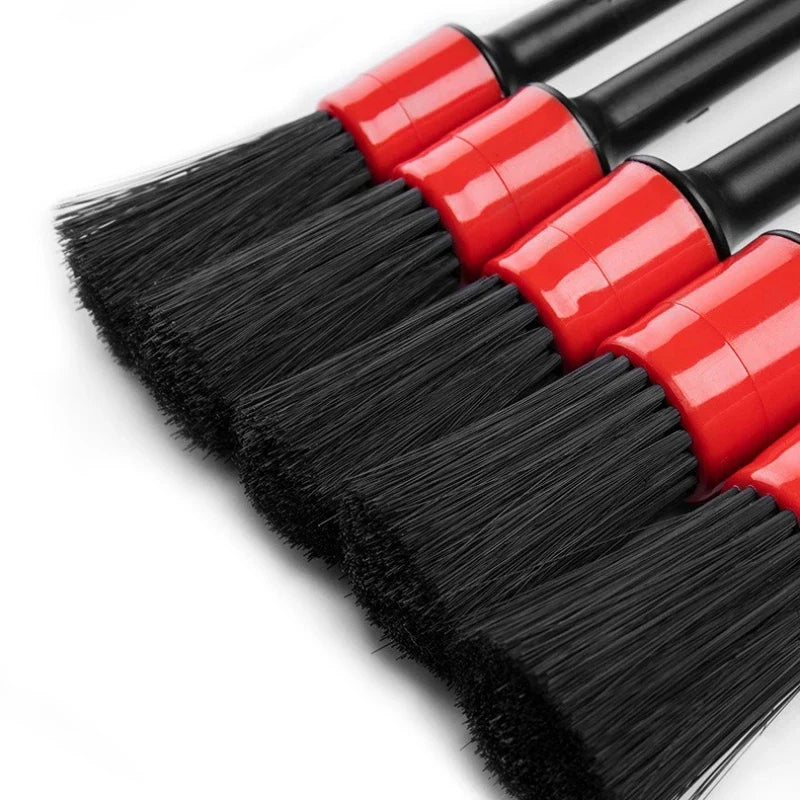 Car Cleaning Brush Kit — Detail Brush Set for Interior & Wheels