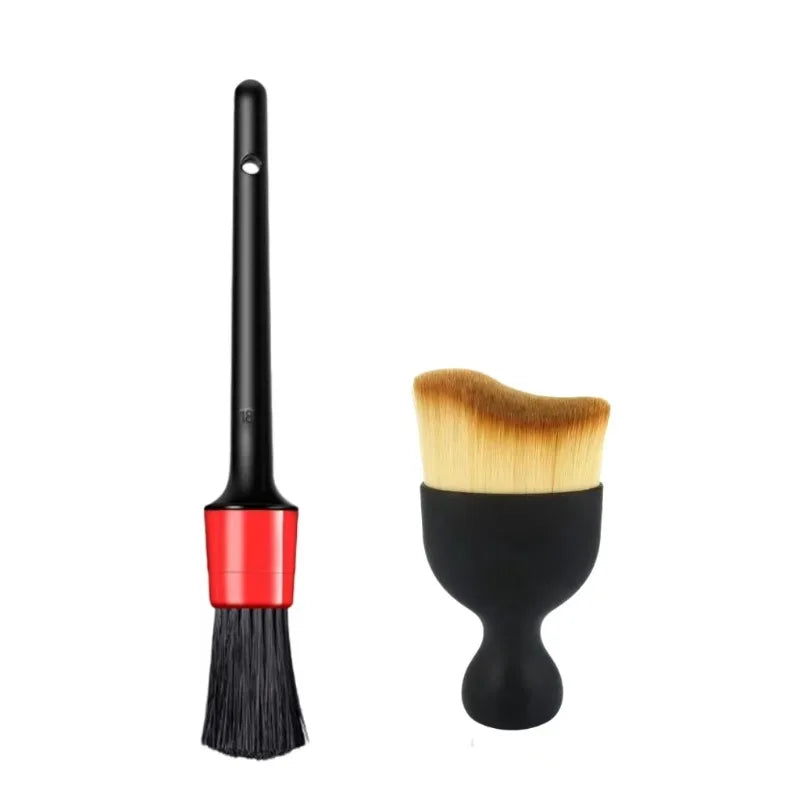 Car Cleaning Brush Kit — Detail Brush Set for Interior & Wheels